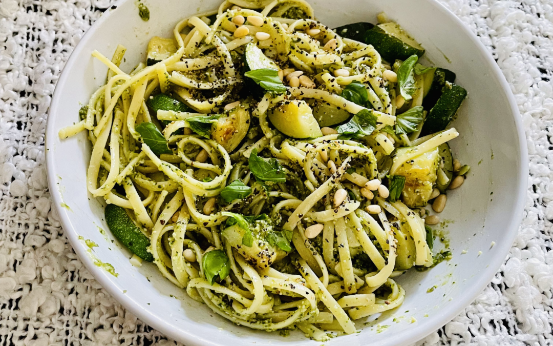 Pesto & Zucchini Noodles